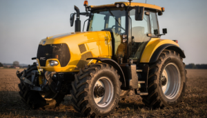 Aplicações da Pintura Eletrostática: Guia para Indústrias 1 Aplicações da pintura eletrostática em peças de maquinário pesado e agrícola, evidenciando o revestimento anticorrosivo amarelo.